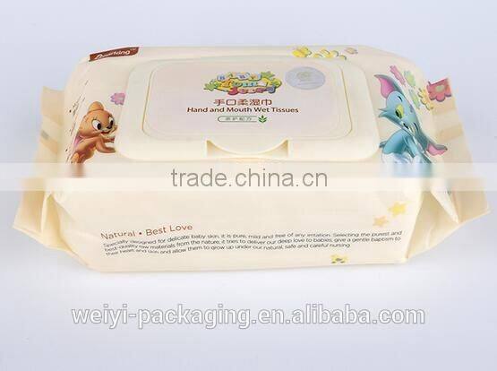 wet refresh tissue paper packaging/baby wet wipe tissue packaging