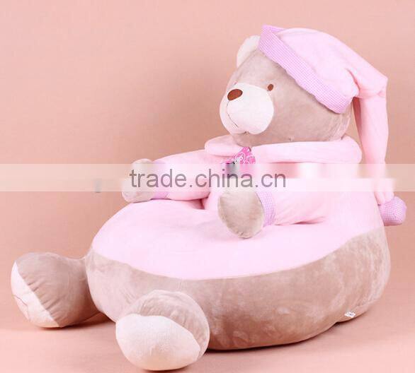 Giant teddy bear stuffed plush baby animal sofa chair for kids