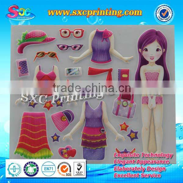 Modern public office bookshelf decoration 3d glitter sponge stickers, puffy sponge stickers