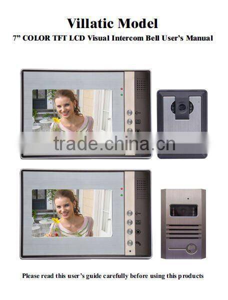 CA803+VD202 7'' Wired Color Video Door Phone
