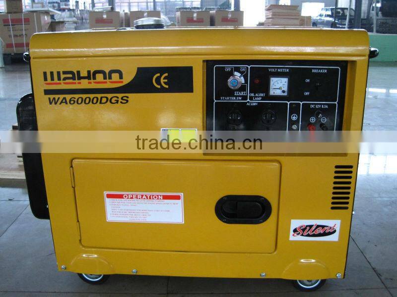 WH5500DGS CHINA BEST PRICE 4KW low price soundproof diesel generator