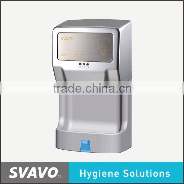 plastic touchless toilet hand dryer, wall mounted bathroom accessory, 1350w automatic hand dryer machine