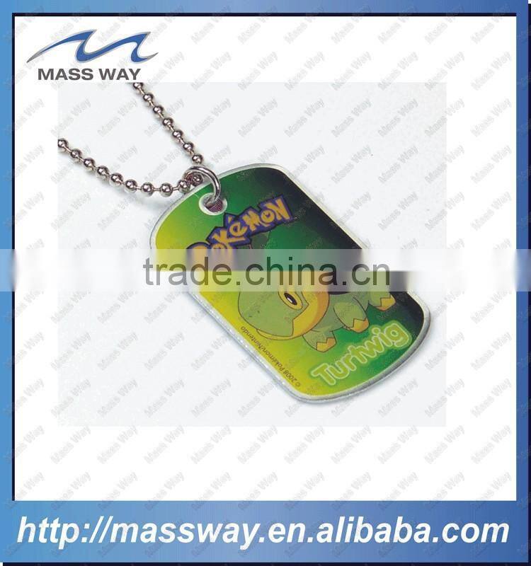 customized fashion couple old color 3D men metal dog tag