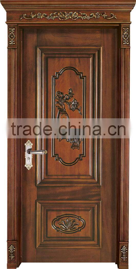 China painting solid wood door for Interior YHB-1209