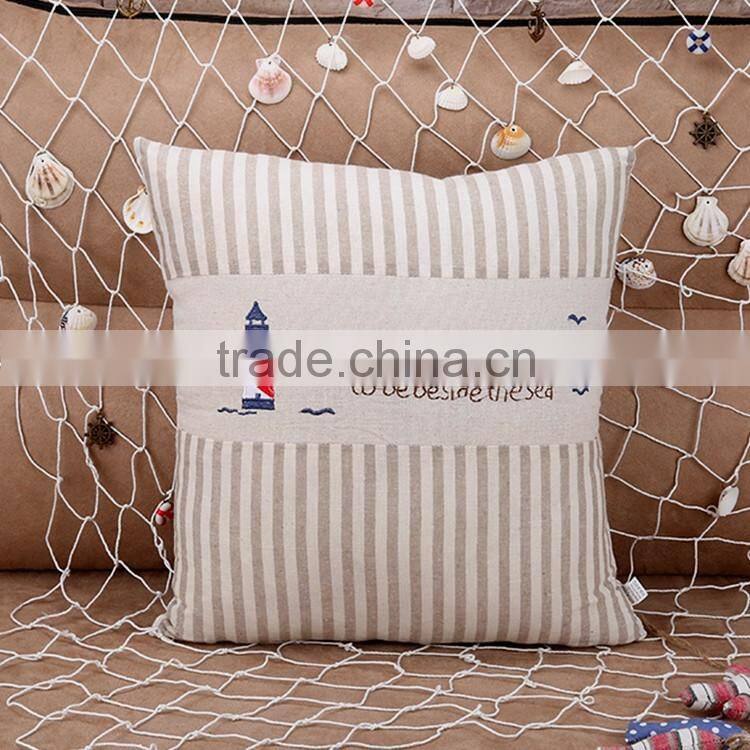 2015 Cotton and linen europeanism ocean series digital printing car hold pillow cushion for leaning on sofa sets