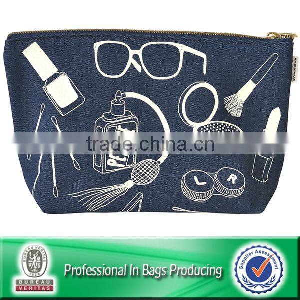 fashion color cosmetic bag in canvas material