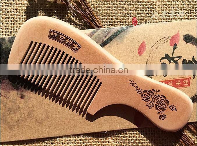 Popular wholesale wood comb hand made wood comb