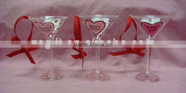 favourite wholesale wine glass martini cup holiday decorations