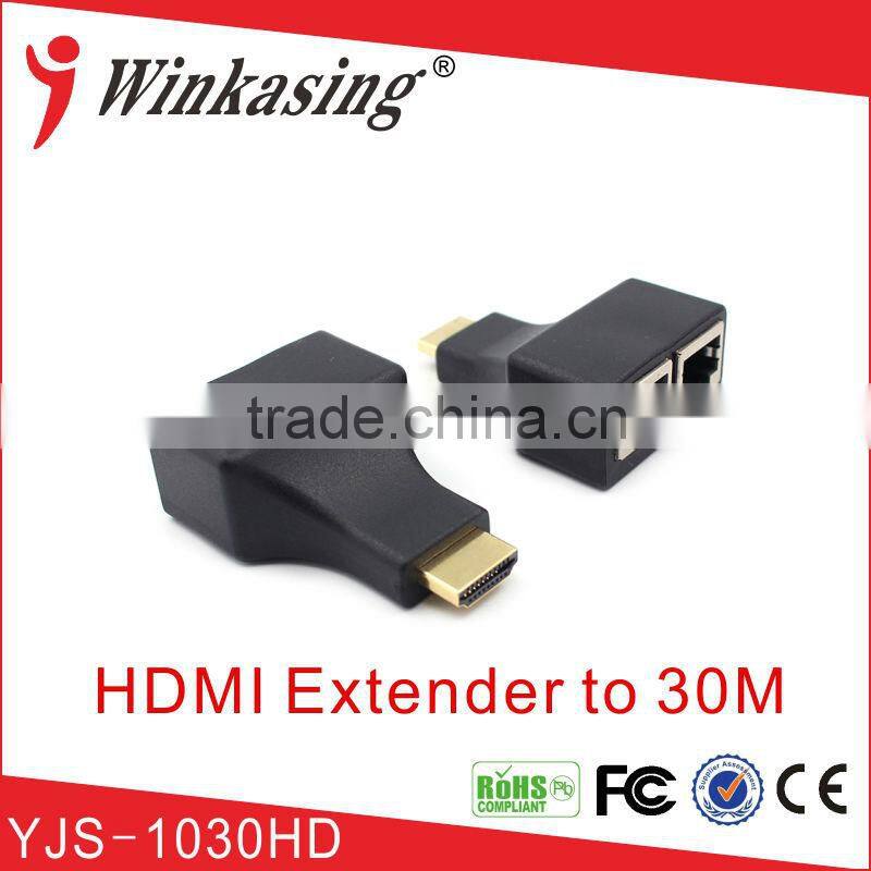 30 Meters Distance HDMI Extender Over Two Cat5/5e/6 Cable no need power