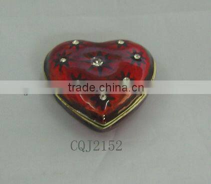 Decorative Metal Jewelry Box