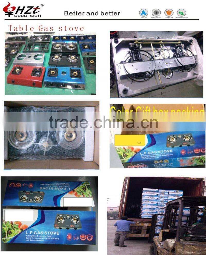 Hight Quality Outdoor Tempered Glass table top 4 gas burner gas cooker