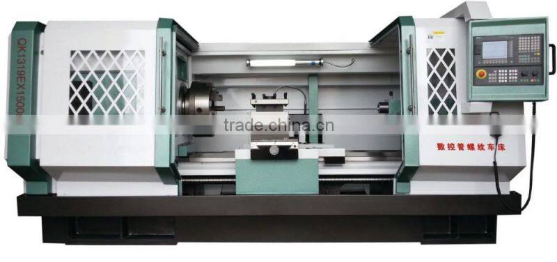 QK1319 CE Certification CNC Pipe Threading Lathe Machine Oil Pipe Threading Machine
