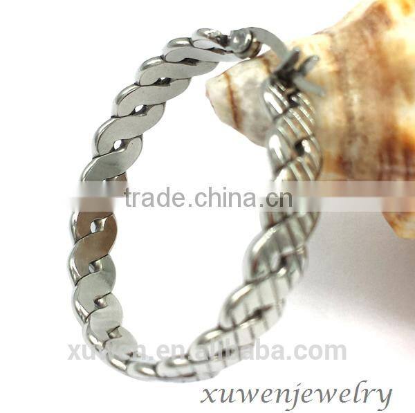 young women stainless steel white stone stud earrings