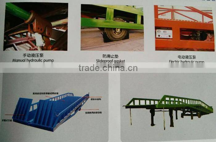 10 ton hydraulic container lift mobile loading dock ramp