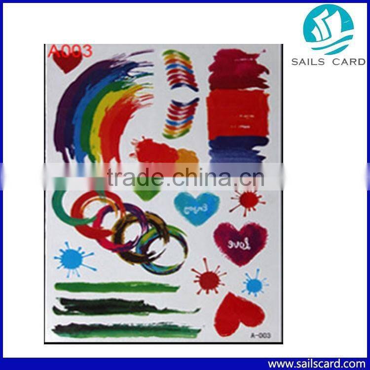 High Quality Waterproof Nordic Old Clock Temporary Tattoo Body Tattoo Sticker Arm Leg Art Stickers Removable