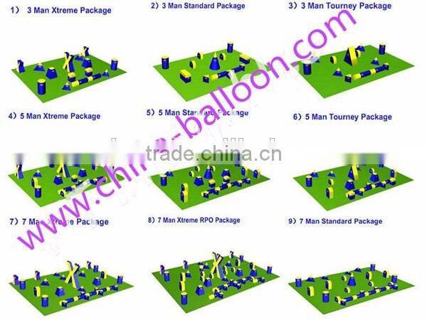 exciting inflatable paintball bunker,inflatable air bunker,colorful inflatable air barrier for outdoor games
