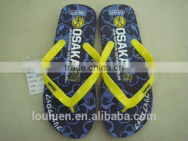 663 LOULUEN New Design EVA Slippers Men Beach Flip Flops With Logo