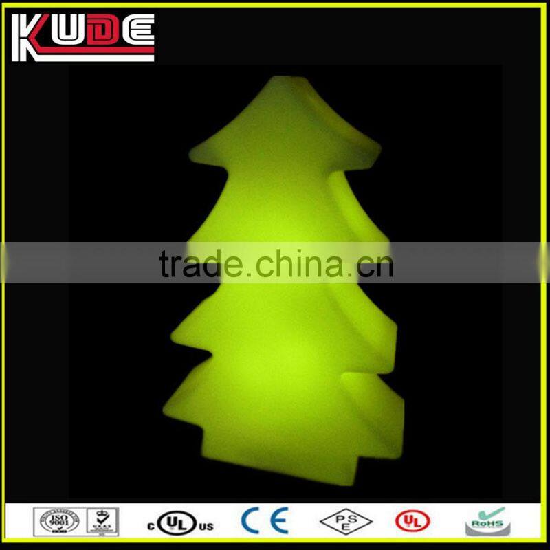PE plastic waterproof outdoor color changing lighted christmas tree