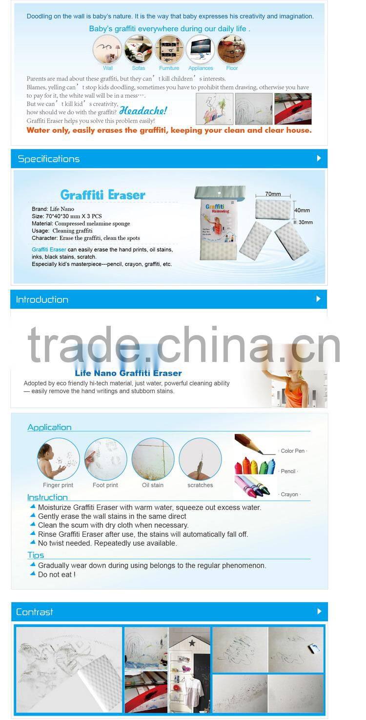 Wholesale innovative new household product remove Graffiti Cleaning Sponge