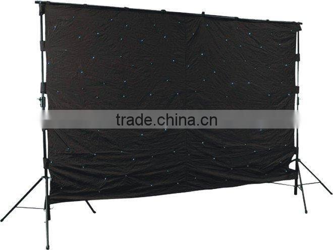 5mm high brightness leds starcloth curtain lightwith black fireproof cloth