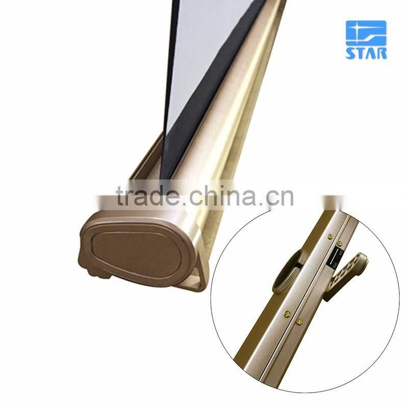 Golden Pink portable mini projector screen table roll up HD 3D screen for business presentation small team meeting 30" 40" 50"