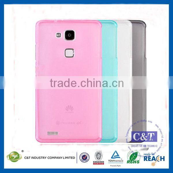 C&T Flexible Soft Gel Tpu Skin Slim Back Case Cover For Huawei Mate S
