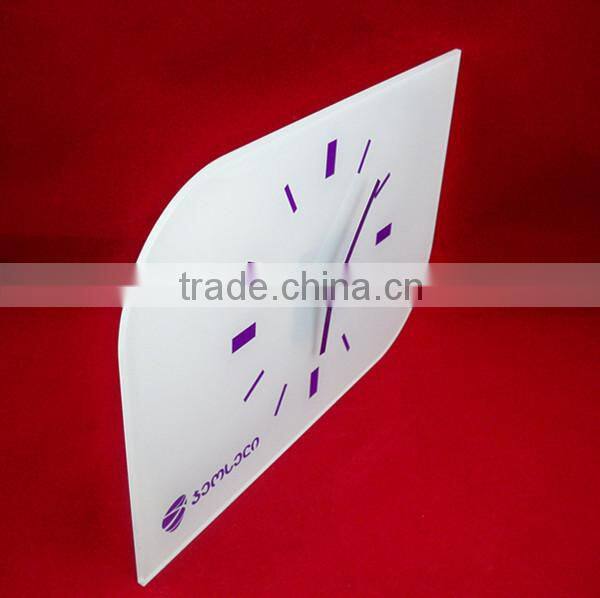 Plexiglass photo frame wall clock