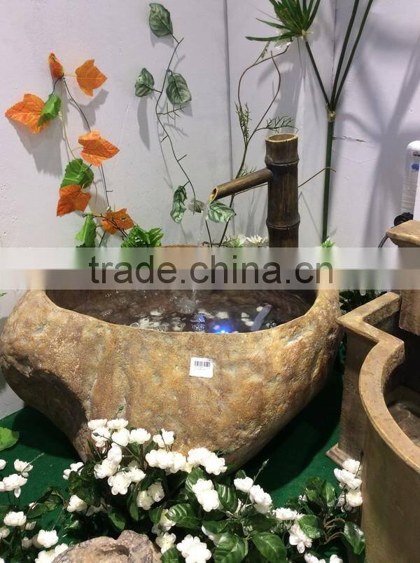 polyresin indoor fountain drinking birds design water fountain for garden ornament