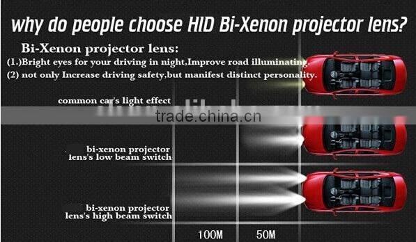 2014 popular LED angel eye projector lens kit / hid bi xenon projector lens light / cob angel eyes