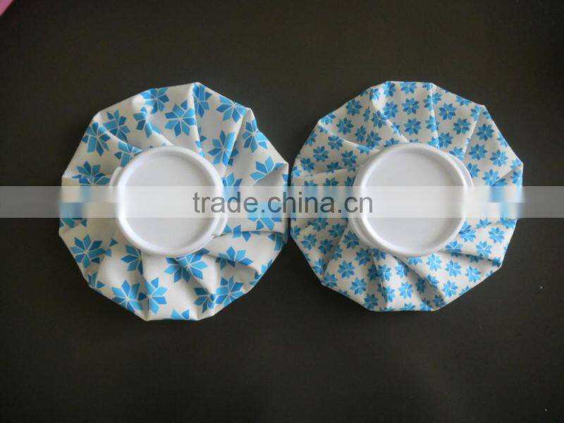 blue color fabric ice bag, cloth ice bag