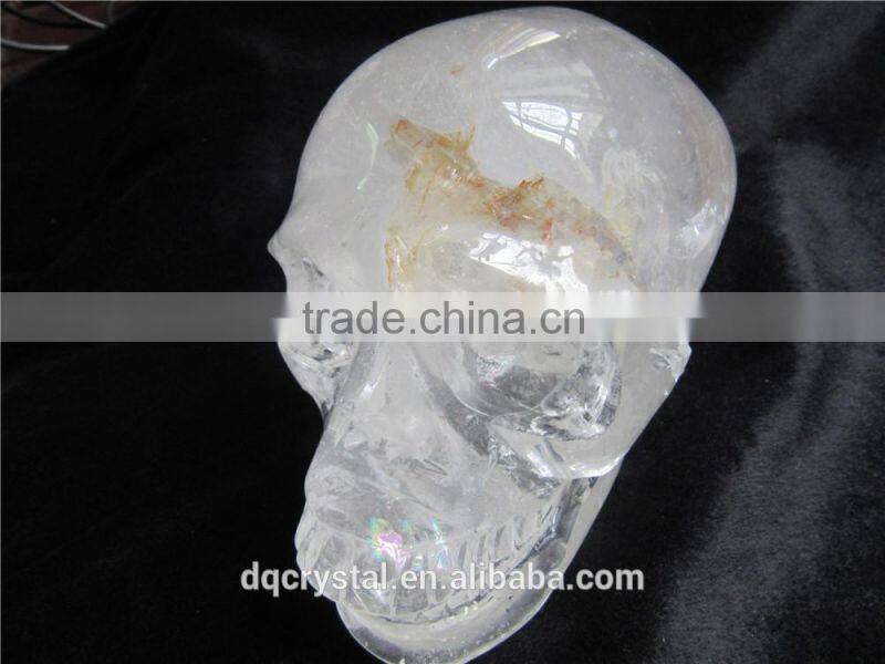 decoration usage natural quartz crystal skull shape