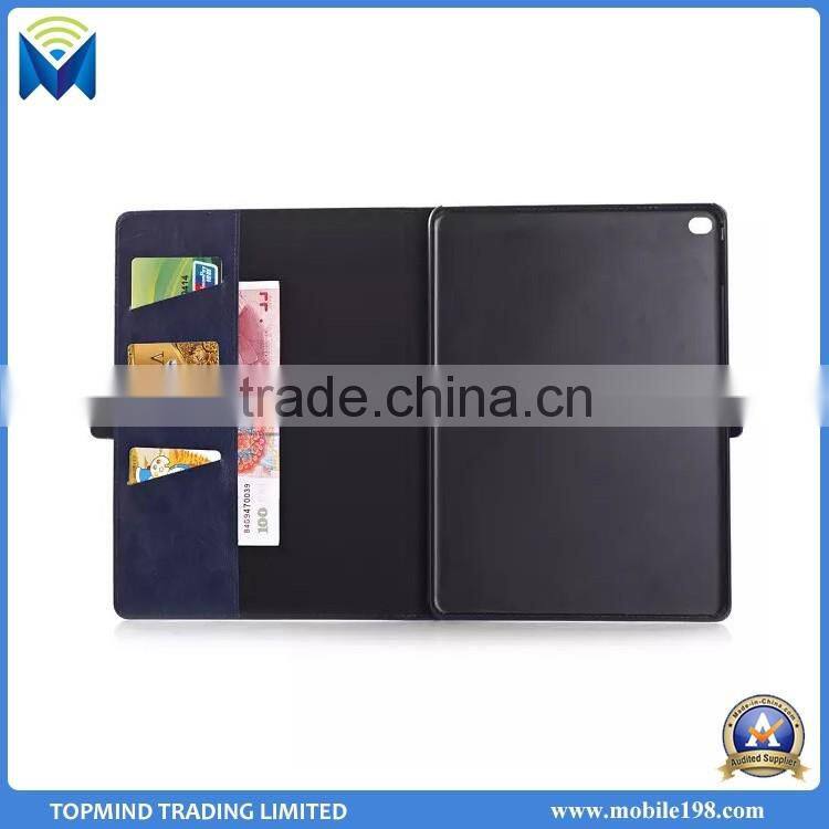 High Quality Folio Leather Case for iPad Pro, Magnetic Buckle Back Case Cover for iPad Pro