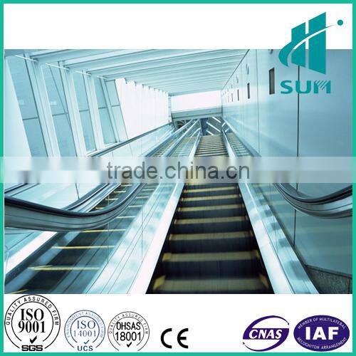 rising height 4000mm step width 800mm balustrade for escalator