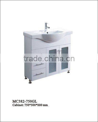 Italian style PVC/MDF bathroom cabinet for Libya market