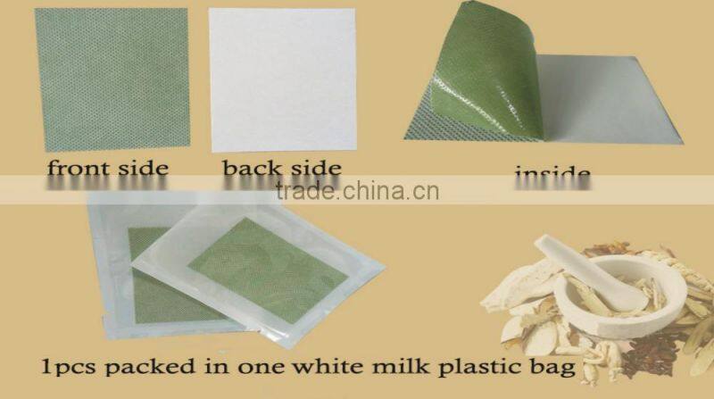 Green rheumatic arthritis warm heat pain relief patch/Chinese natural herbs pain relief patch