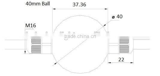 DMX addresaable club lighting DC5V 3D effect led ball dmx pixel for madrix