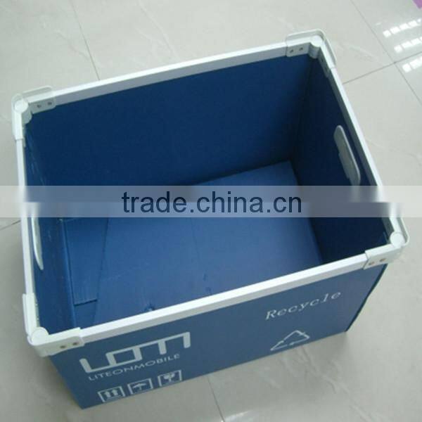 folding corrugated plastic reusable container