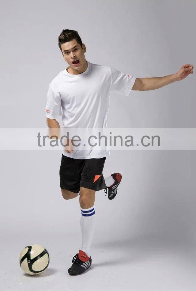 Daijun oem high quality breathable men cheap fluorescence polyester soccer uniforms set for adult