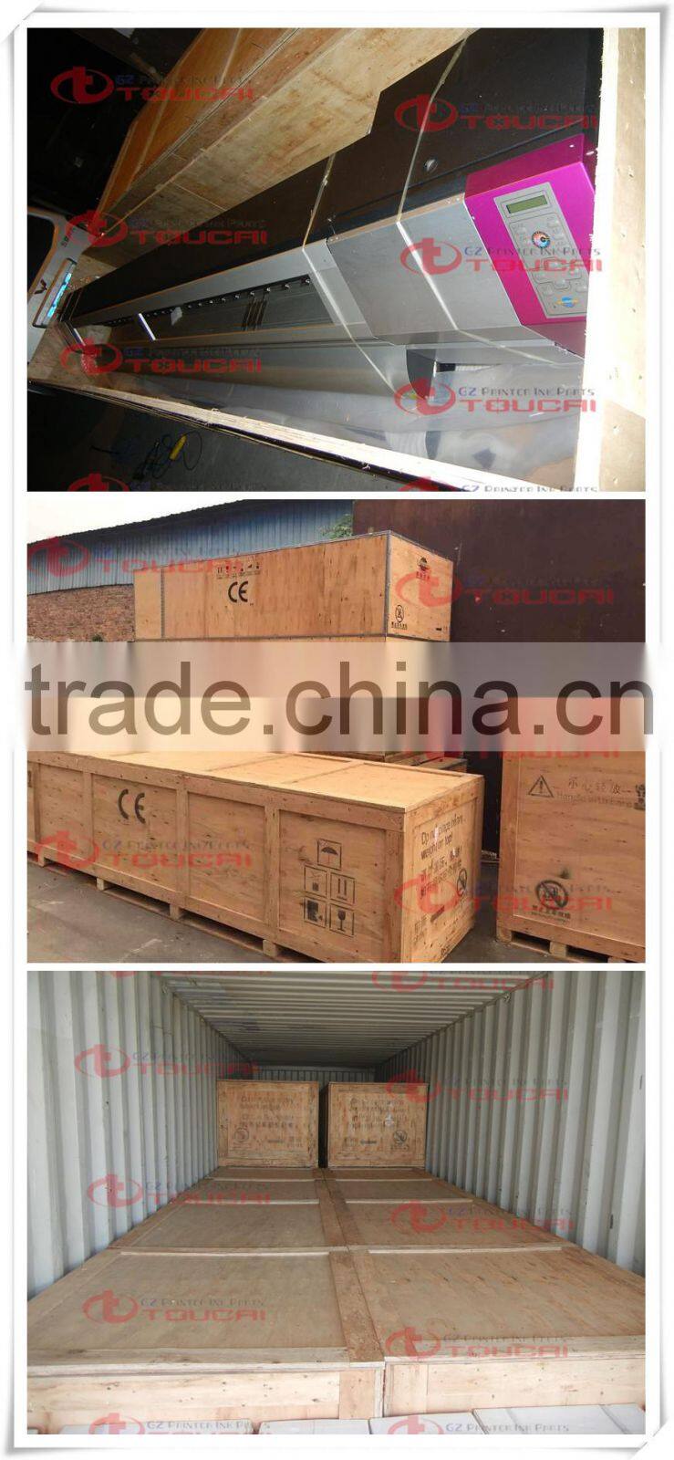 Hard wooden packing Galaxy UD1812LC eco solvent based 1.8m printer