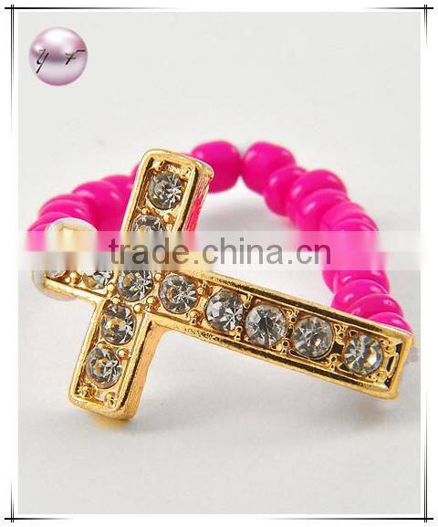 beeds Cross Stretch Ring