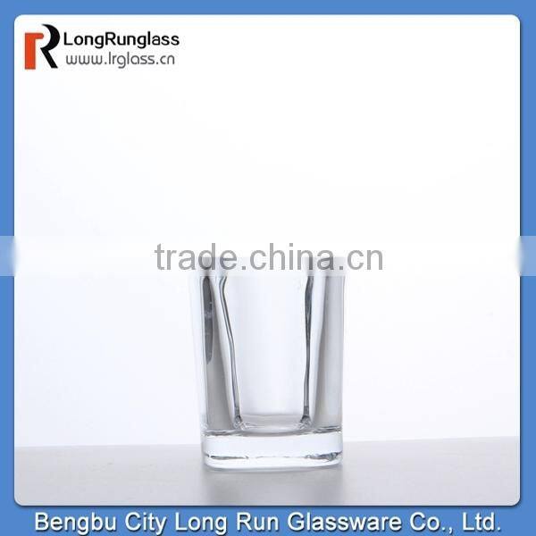 LongRun anhui whole sale square wine glass with heavy base