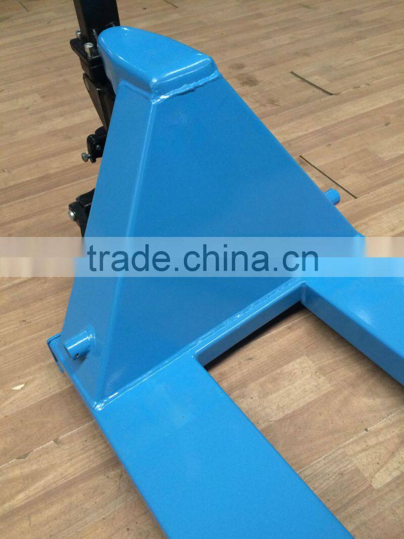 China made 2ton hand paller truck with welding hydraulic