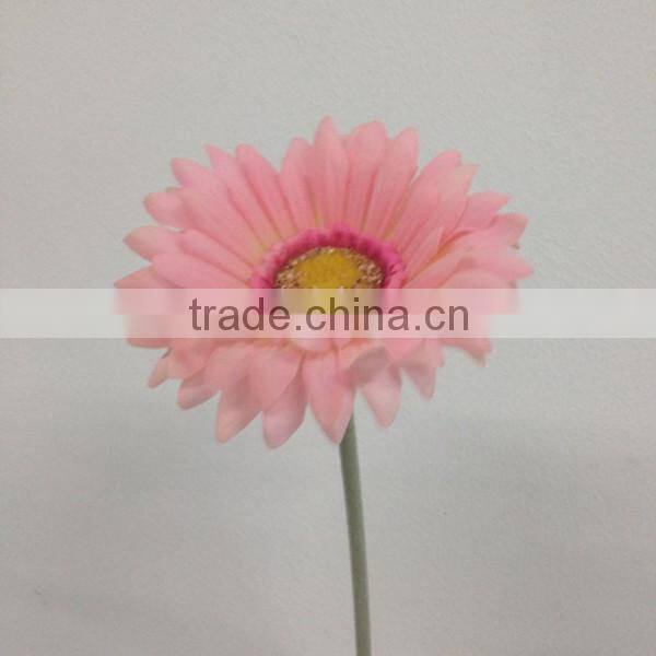 high quality real touch fabric flower single gerbera daisy artificial flowers