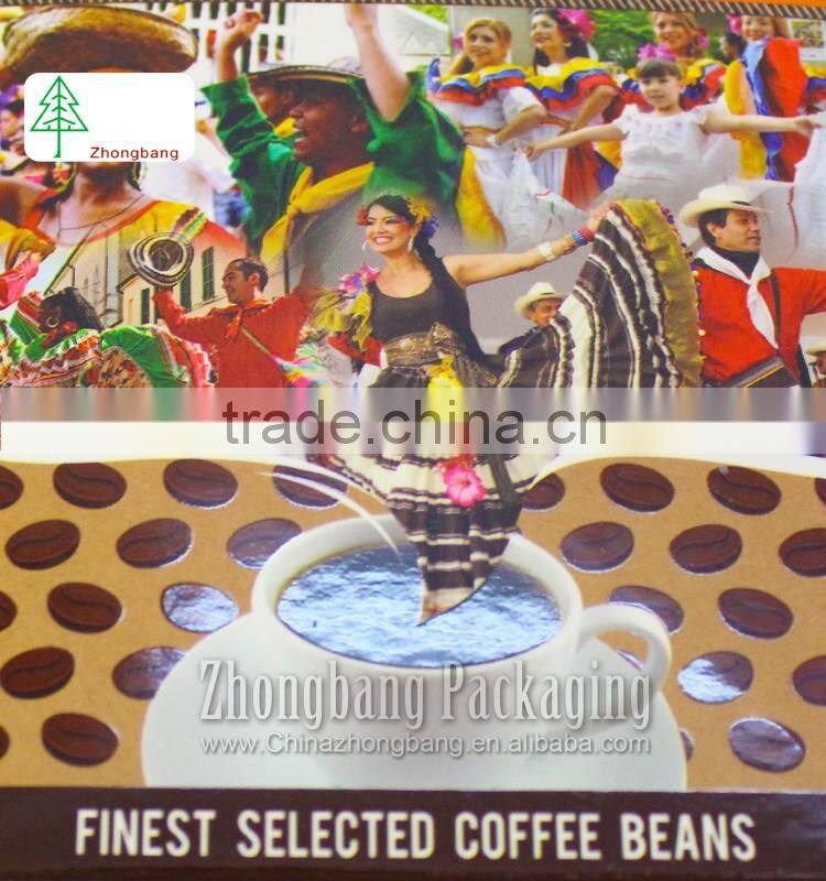 matte lamination brown paper box with auto lock bottom