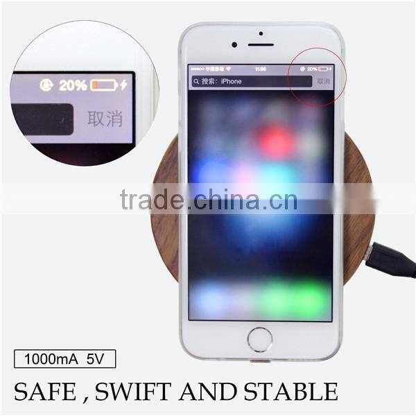 Wooden Products for QI wireless charger for samsung S4 S5 S6 for