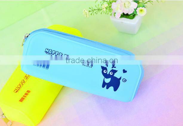 Customize silicone pencil bag ,wholesale pencil box,high capacity pencil case