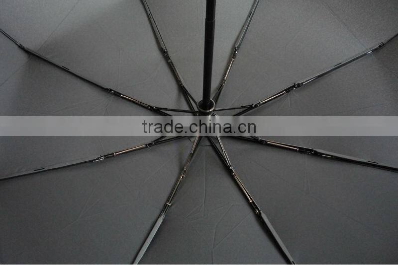 2 folding umbrella with curved rubber handle