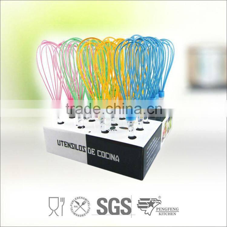 16" stainless steel egg whisk