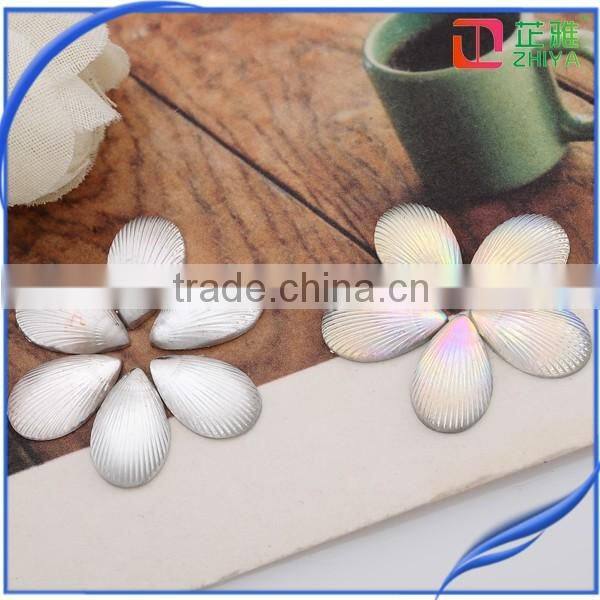 sell hot Horse Eye Shell design AB stone Without Holes resin stone