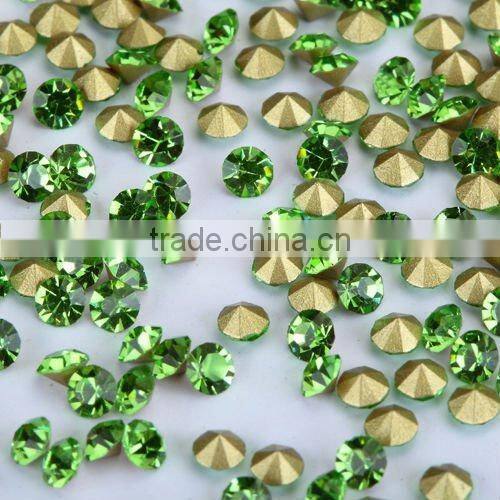 Fashion point back rhinestone point back glass